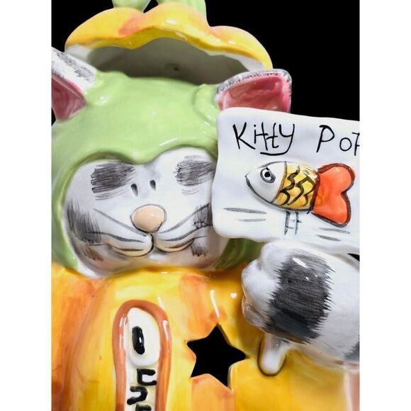 BLUE SKY Goldminc HALLOWEEN CAT KITTY POPS PUMPKIN TEALIGHT Luminary - Picture 2 of 12